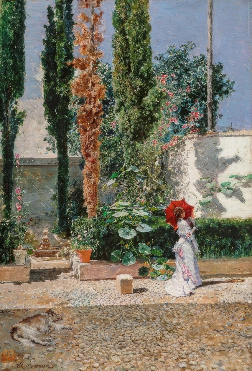Fortuny konutunun bahçesi by Marià Fortuny