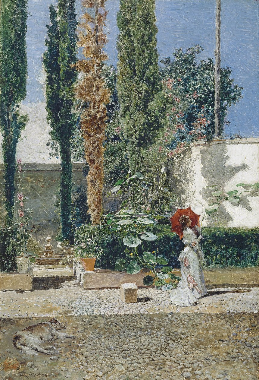 Fortunys evinin bahçesi, 1872 by Marià Fortuny