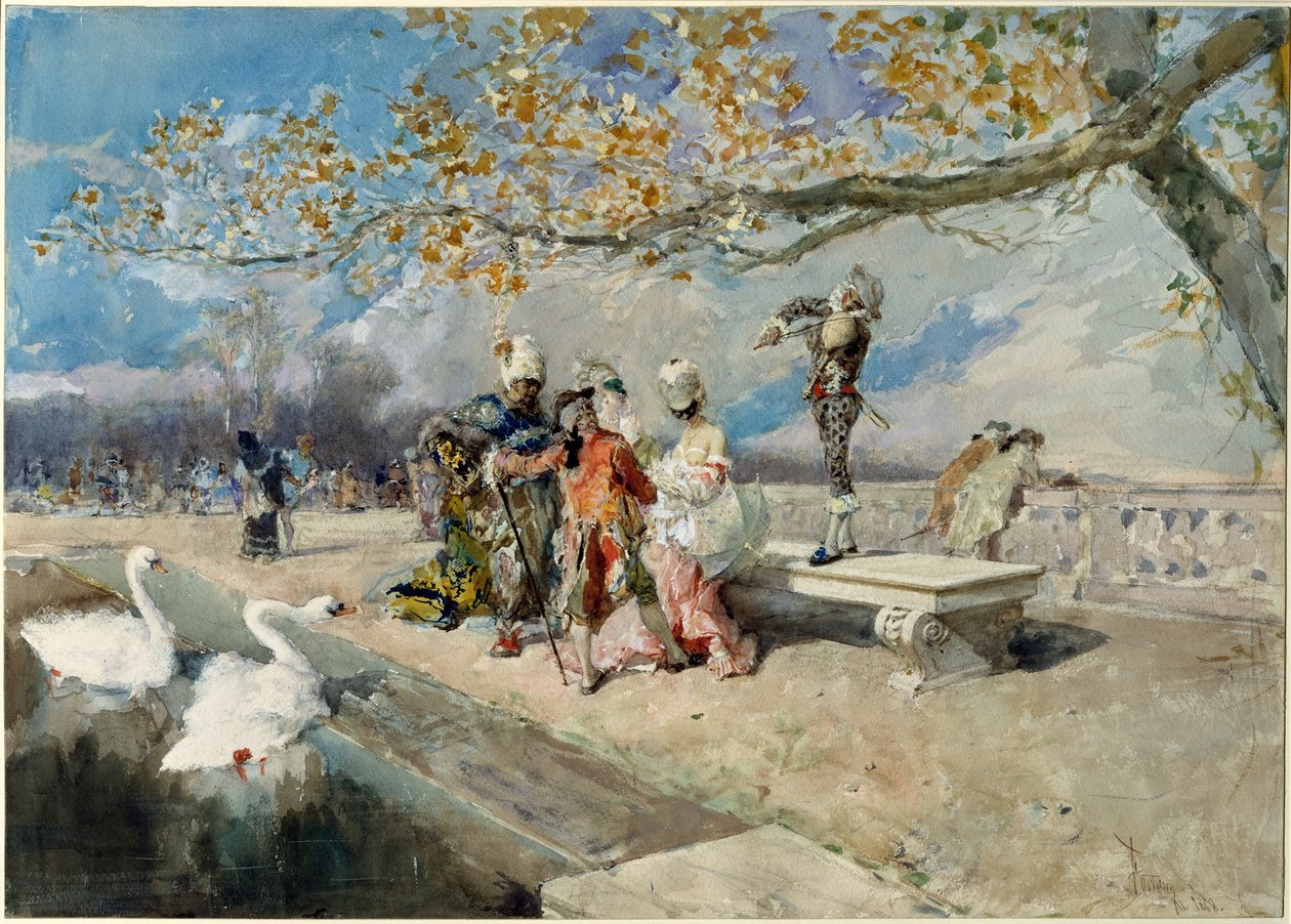 maskeli balo by Marià Fortuny Marsal