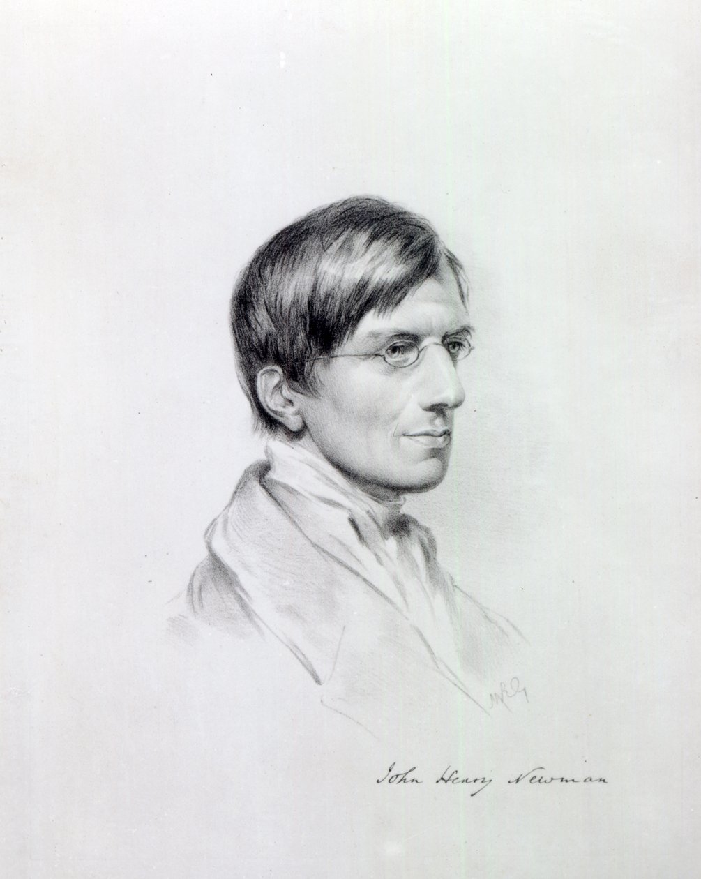 John Alfred Vinter tarafından kazınmış The Very Rev. J.H Newman, 1850 by Maria Giberne