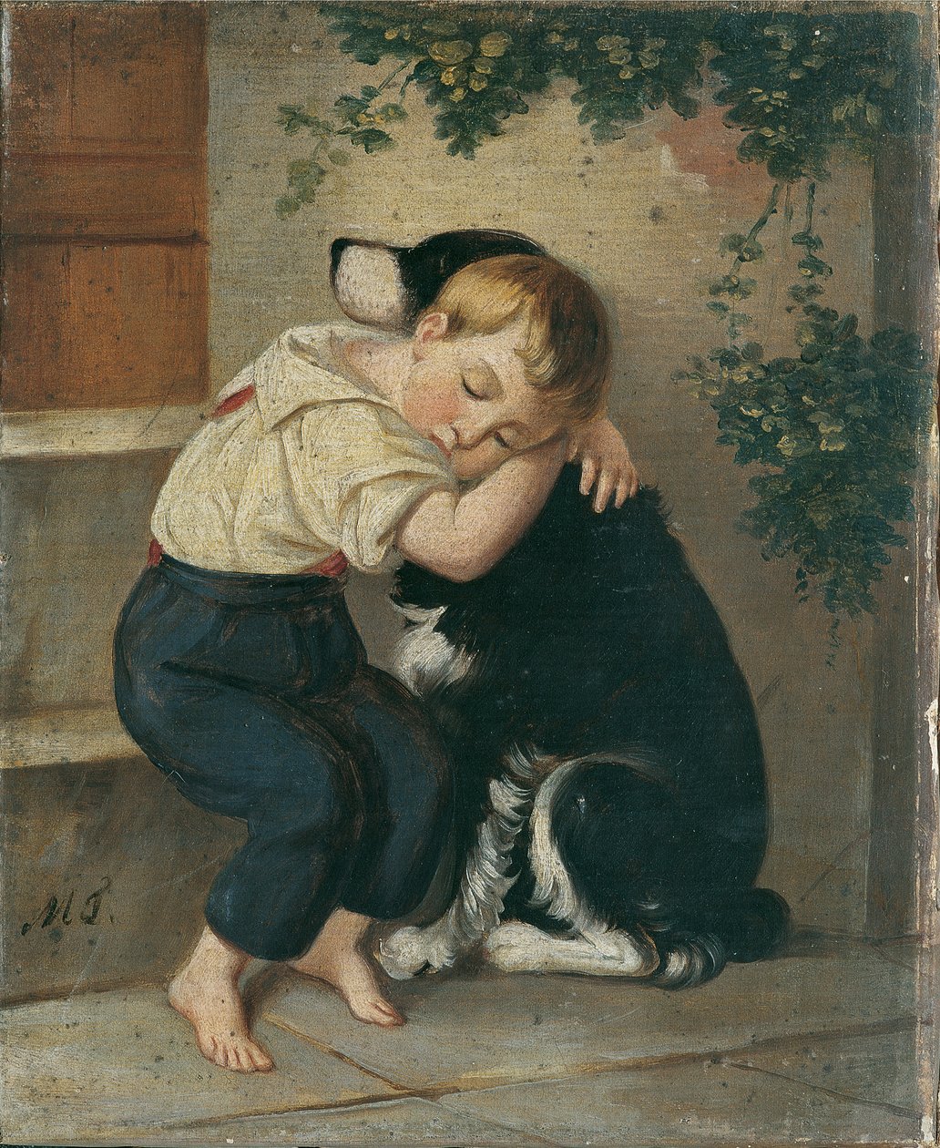köpekli çocuk by Maria Theresia