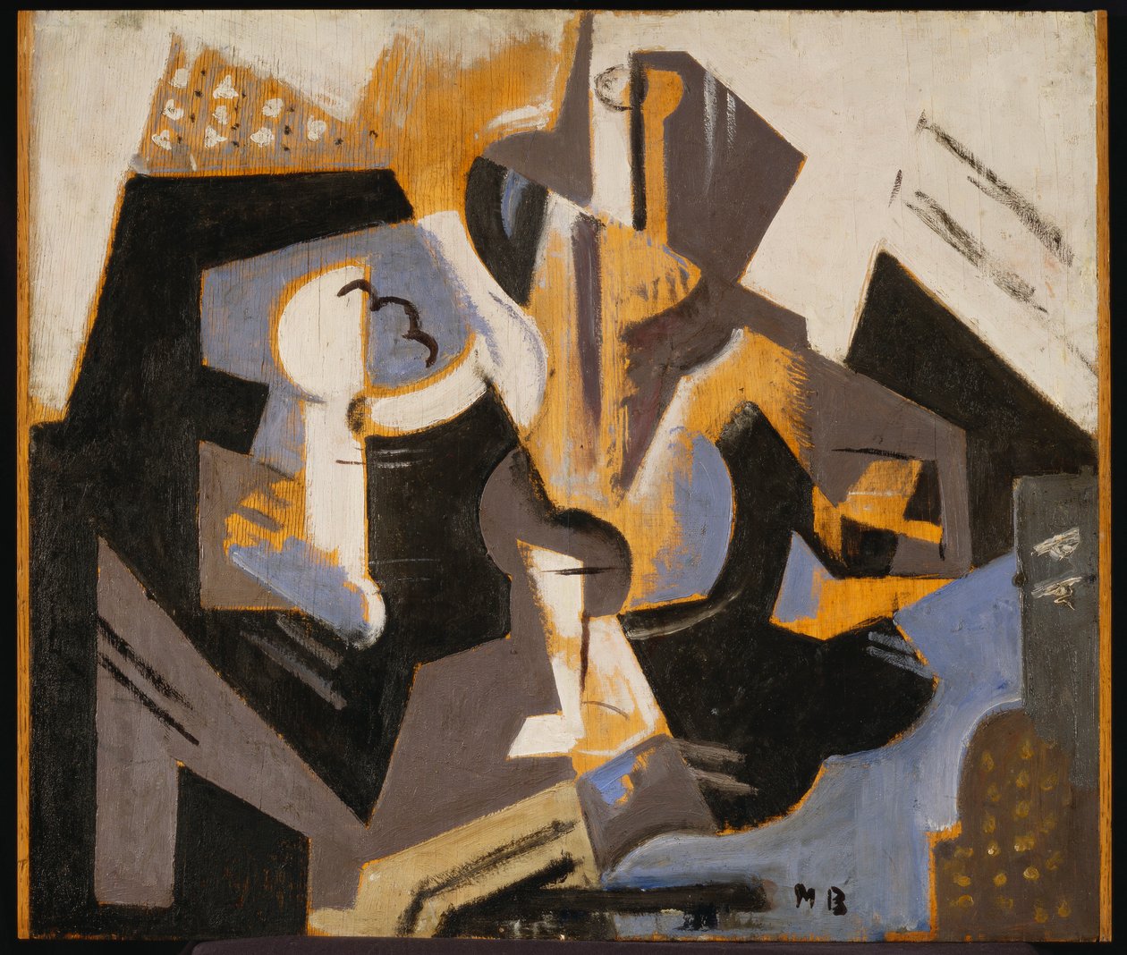 Kübist Mavi ve Gri Natürmort, c.1917 (gemide yağ) by Maria Blanchard