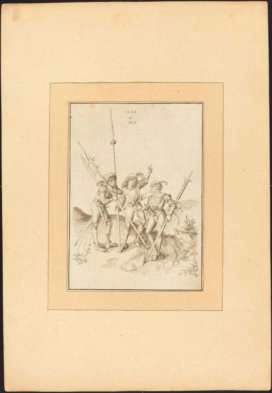 Üç Lansquenet by Maria Catharina Prestel, after Albrecht Dürer