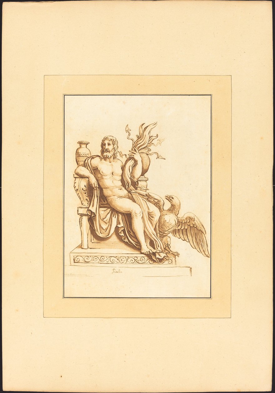 Jüpiter by Maria Catharina Prestel after Giulio Romano