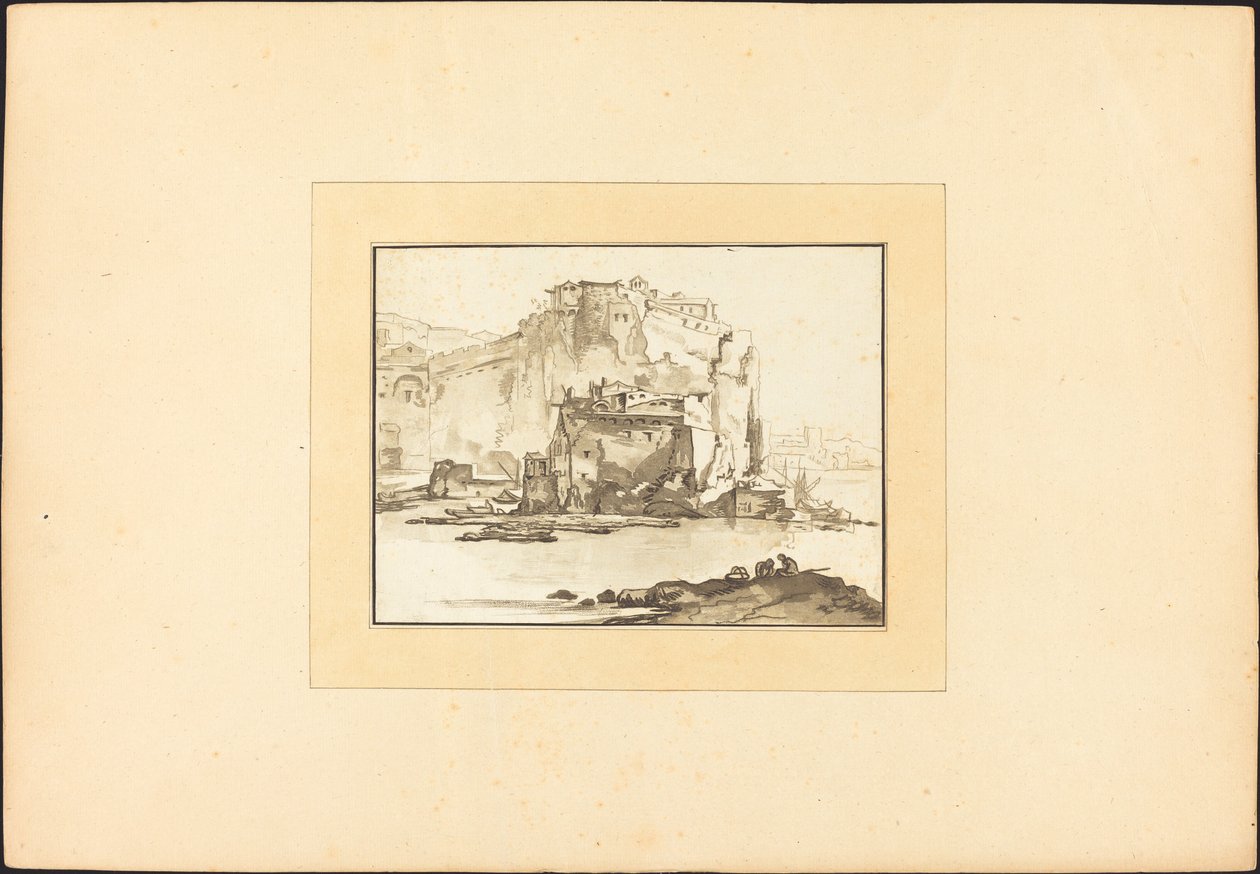 Akdeniz deniz manzarası by Maria Catharina Prestel after Thomas Wyck