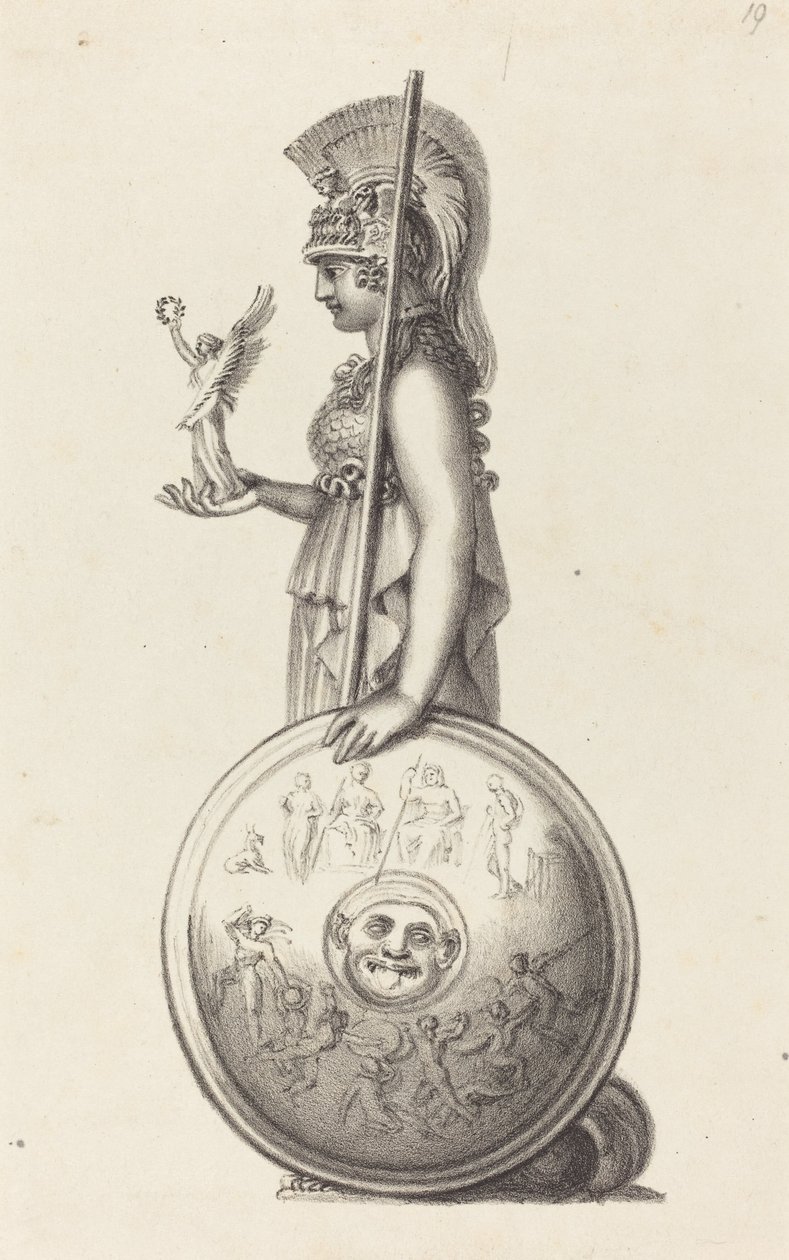 Minerva, Phidas tarafından by Maria Denman after John Flaxman