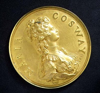 Sanatçının portre madalyası (bronz) by Maria Hadfield Cosway