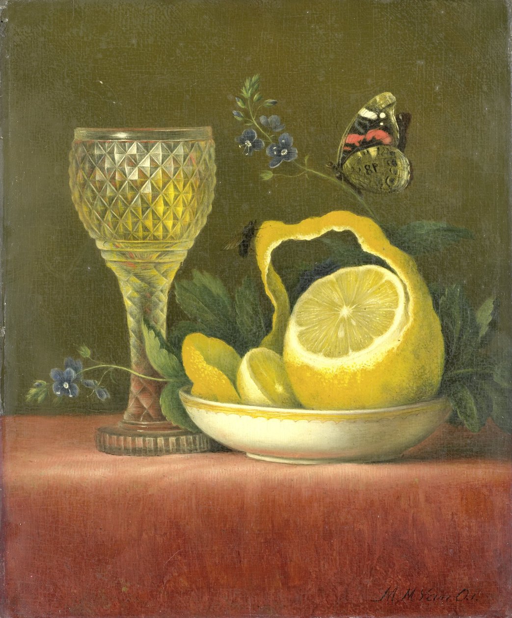 Limonlu ve Kesme Camlı Natürmort by Maria Margaretha van Os
