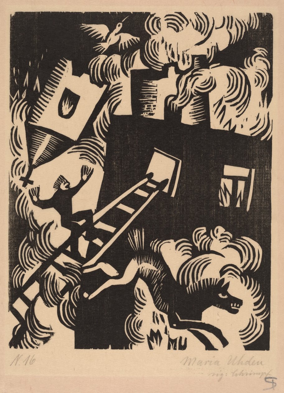 Yanan Ev, 1918. by Maria Uhden