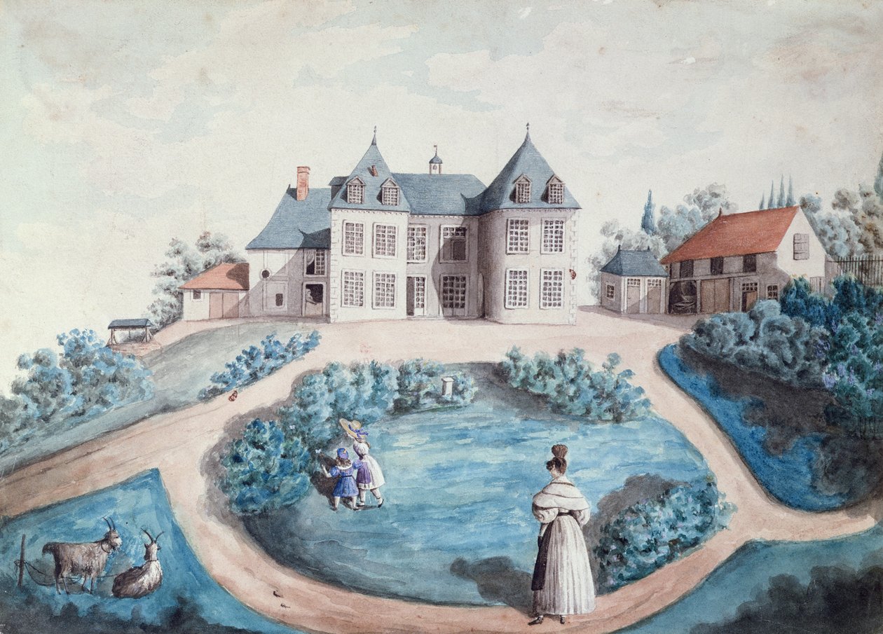 Depiction of Le Lys dans la Vallee by Honore de Balzac (1799-1850) (wc on paper) by Maria du Fresnay