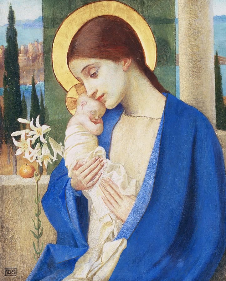 madonna ve çocuk by Marianne Stokes