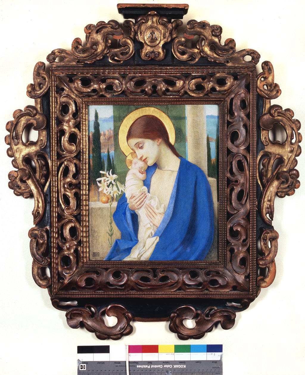 Madonna ve Çocuk, c.1905 (panelde öfke) by Marianne Stokes