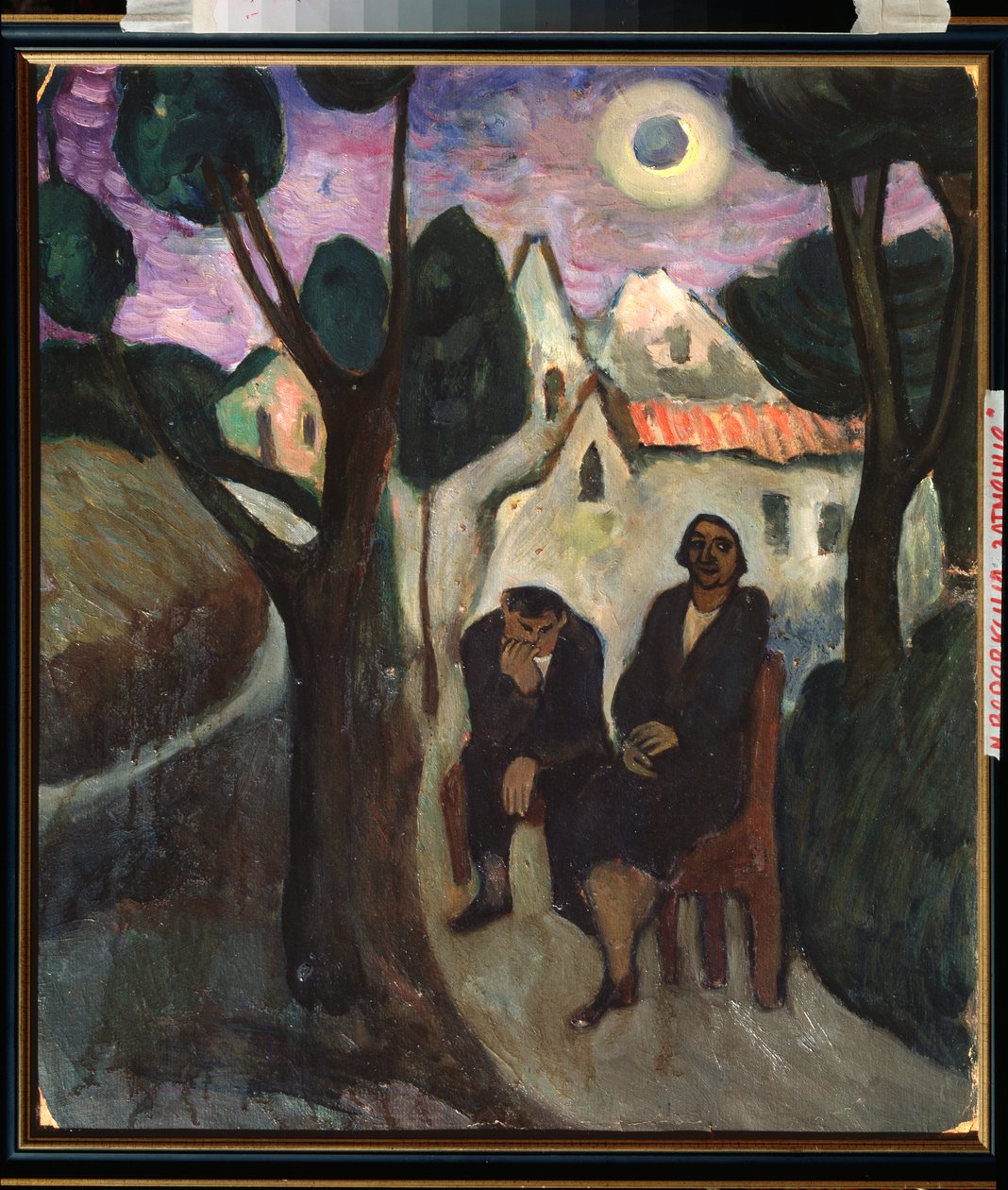 Güneş Tutulması - Resim Marianne Von Werefkin (1860-1938), tuval üzerine yağlıboya, yaklaşık 1910, Rus sanatı, 20. yüzyıl, dışavurumculuk - Özel koleksiyon by Marianne von Werefkin