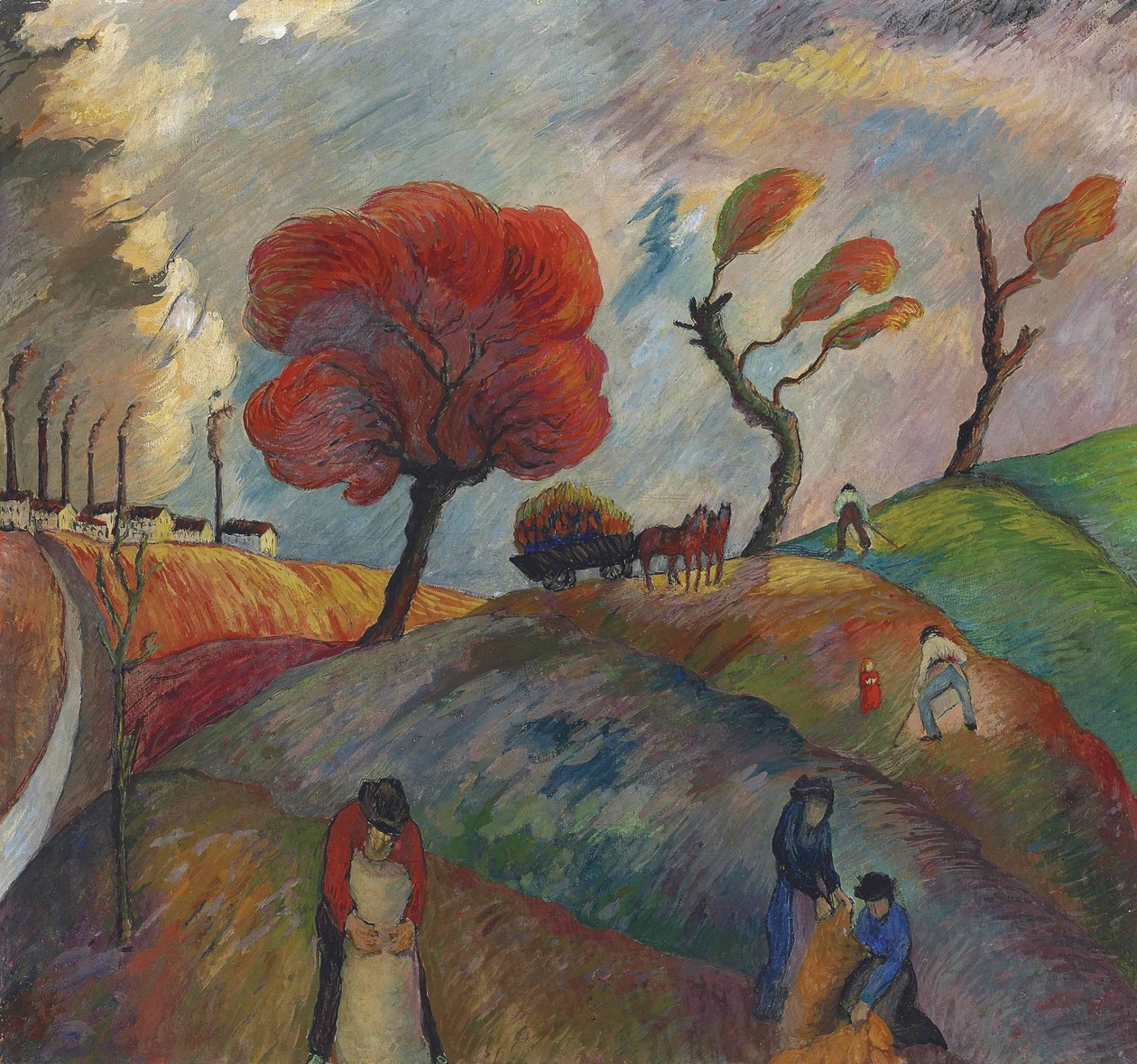 Karınca Tepesi, c. 1916. by Marianne von Werefkin