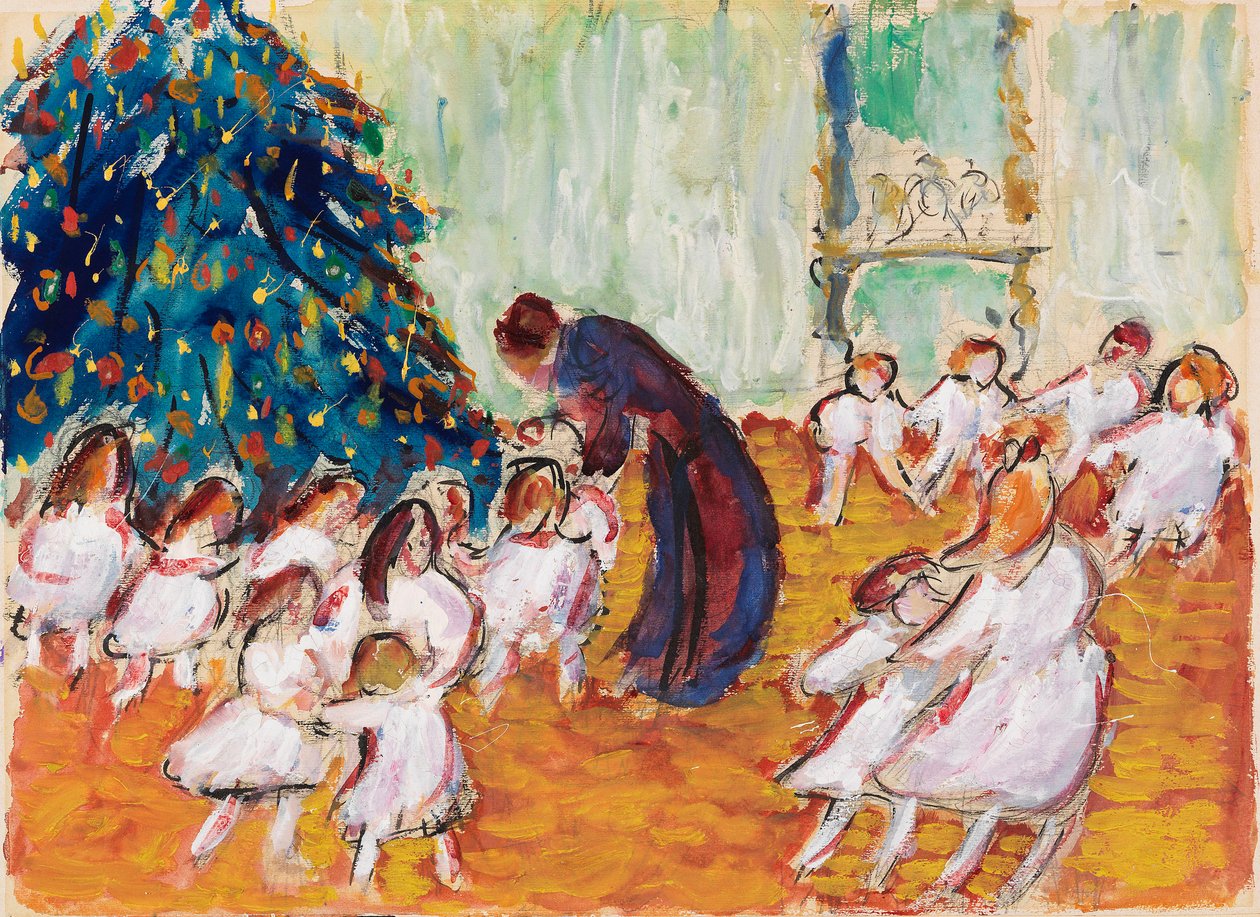Noel ağacı, 1911. by Marianne von Werefkin
