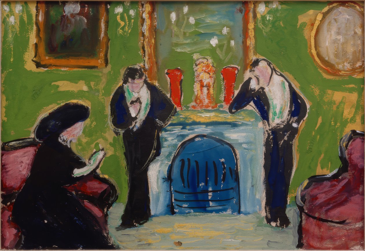 şöminede by Marianne von Werefkin