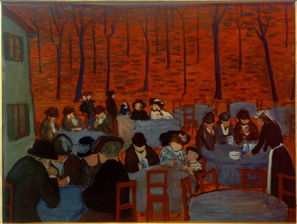 Bira bahçesi by Marianne von Werefkin