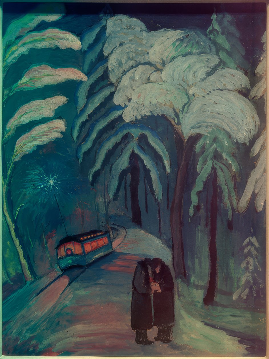Mavi kıvılcım by Marianne von Werefkin