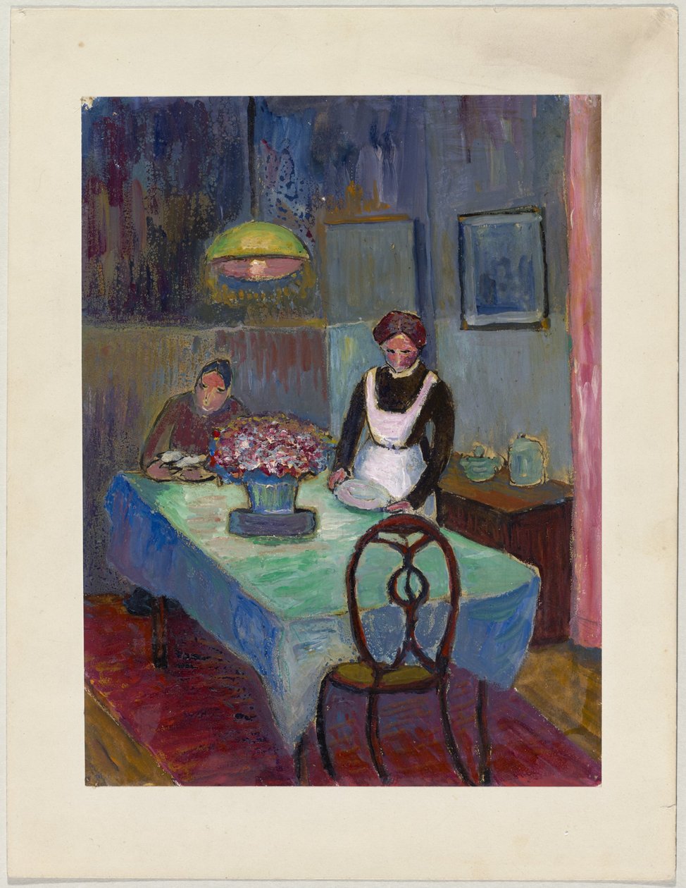 St. Prex yakınlarındaki Chrustov'un evinde by Marianne von Werefkin