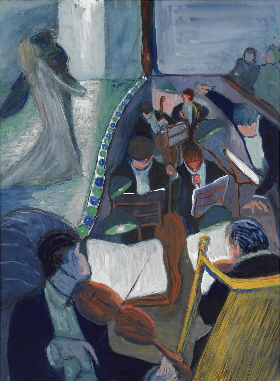 Tiyatroda I, 1906-1907 by Marianne von Werefkin