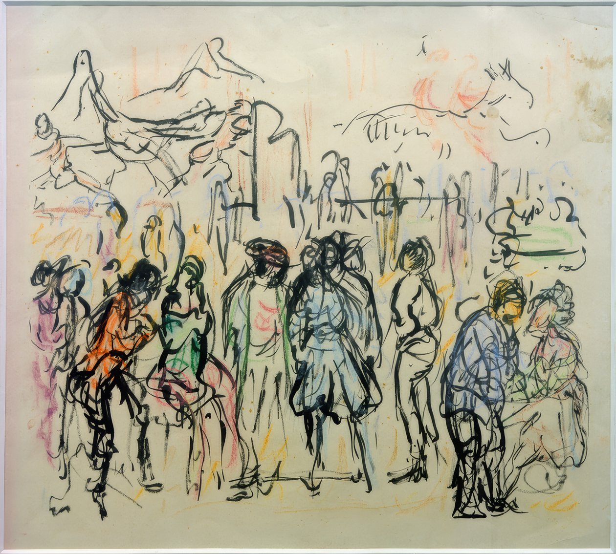karnaval sahnesi by Marianne von Werefkin
