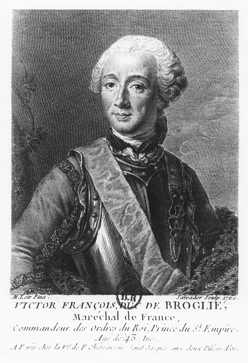 Victor François, Duc de Broglie, Marshal of France  by Mariano Salvador Maella