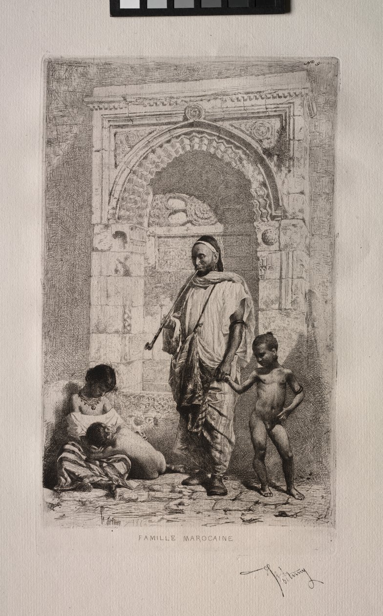 Faslı Aile by Mariano Fortuny y Marsal