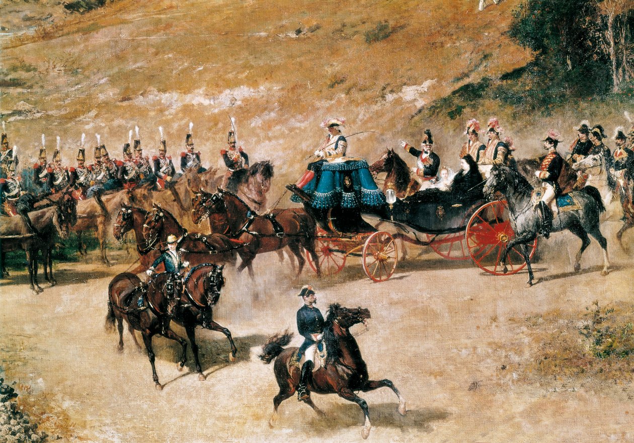 Kraliçe María Cristina ve kızı Isabel II, 1837