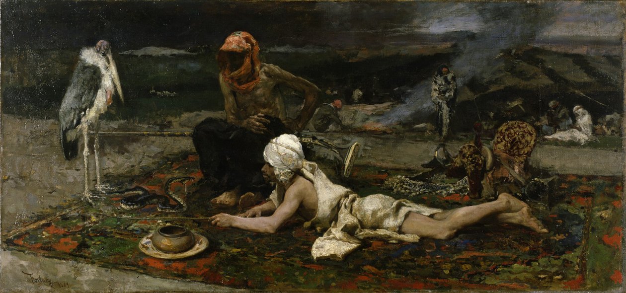 Hindu Yılan Oynatıcıları, 1869 by Mariano José María Bernardo Fortuny y Carbó