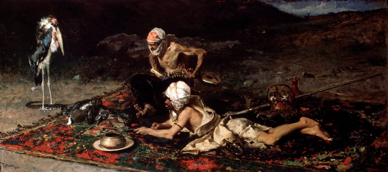 Yılan Oynatıcılar, 1870. by Mariano José María Bernardo Fortuny y Carbó