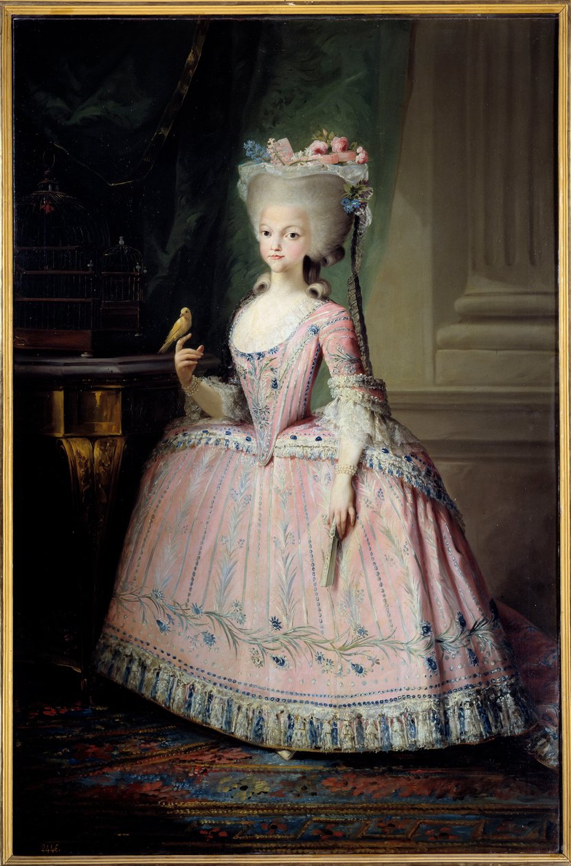 Ayakta portre Carlota Joaquina (1775-1830) Infante of Spain ve Portekiz Kraliçesi Resim Mariano Maella (1739-1819) (ec.esp.) 18. yüzyıl Güneşi. 1,77x1,16 m Madrid, Prado Müzesi - Carlota Joaquina