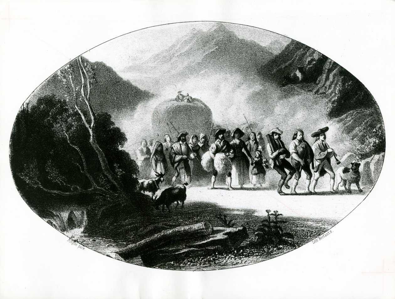 Hasattan dönüş, 1842 by Marie Alexandre Alophe