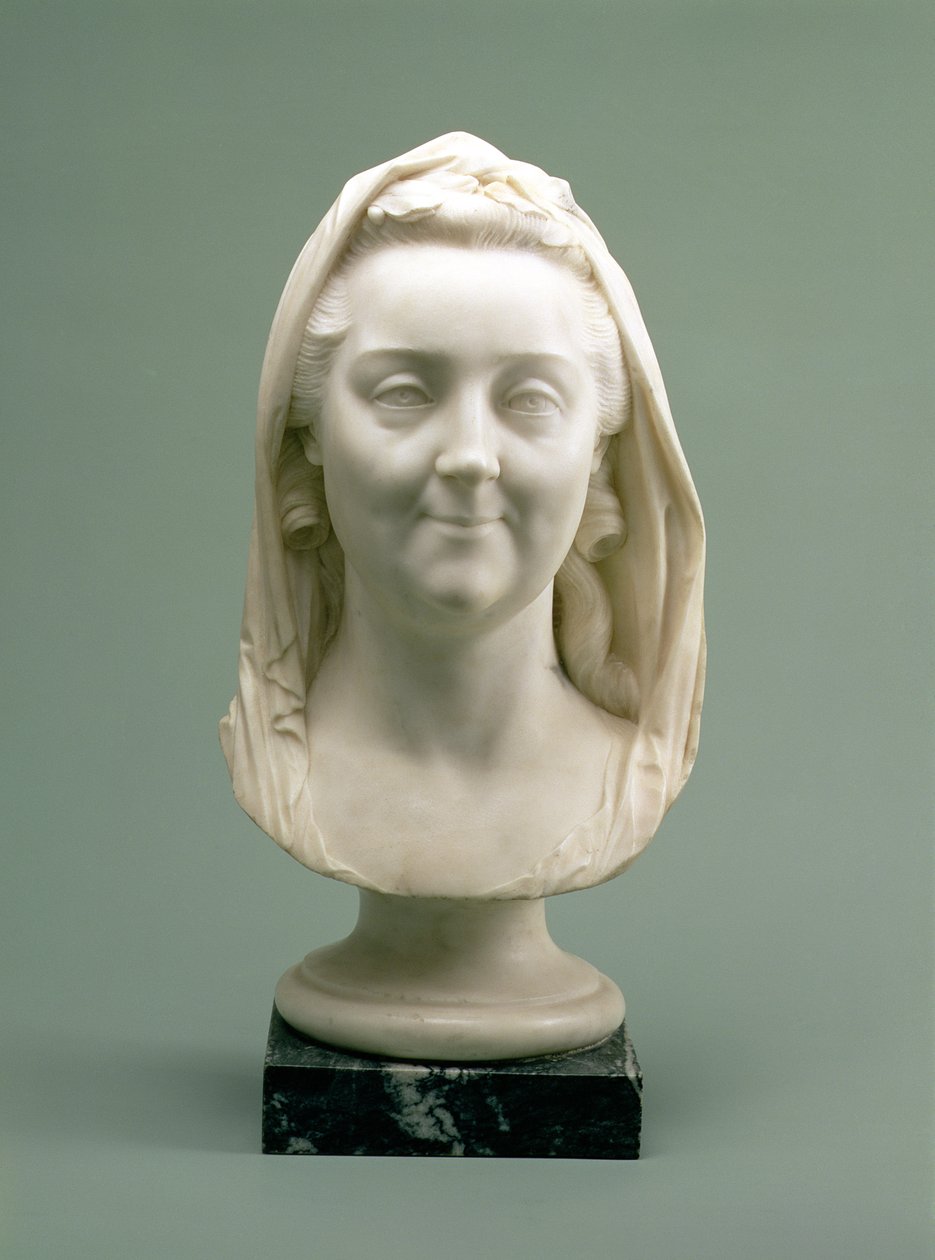 II. Catherine'in (Büyük) Portre Büstü (1729-96), 1770'ler (mermer) by Marie Anne Collot