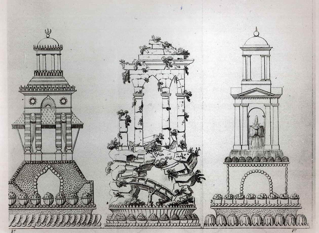 1854 ರಲ್ಲಿ ಪ್ರಕಟವಾದ ಕ್ಯಾರೆಮ್, ಪ್ಲೇಟ್ 28, ಲೀಪ್‌ಜಿಗ್ ಮತ್ತು ಪ್ಯಾರಿಸ್‌ನಿಂದ 