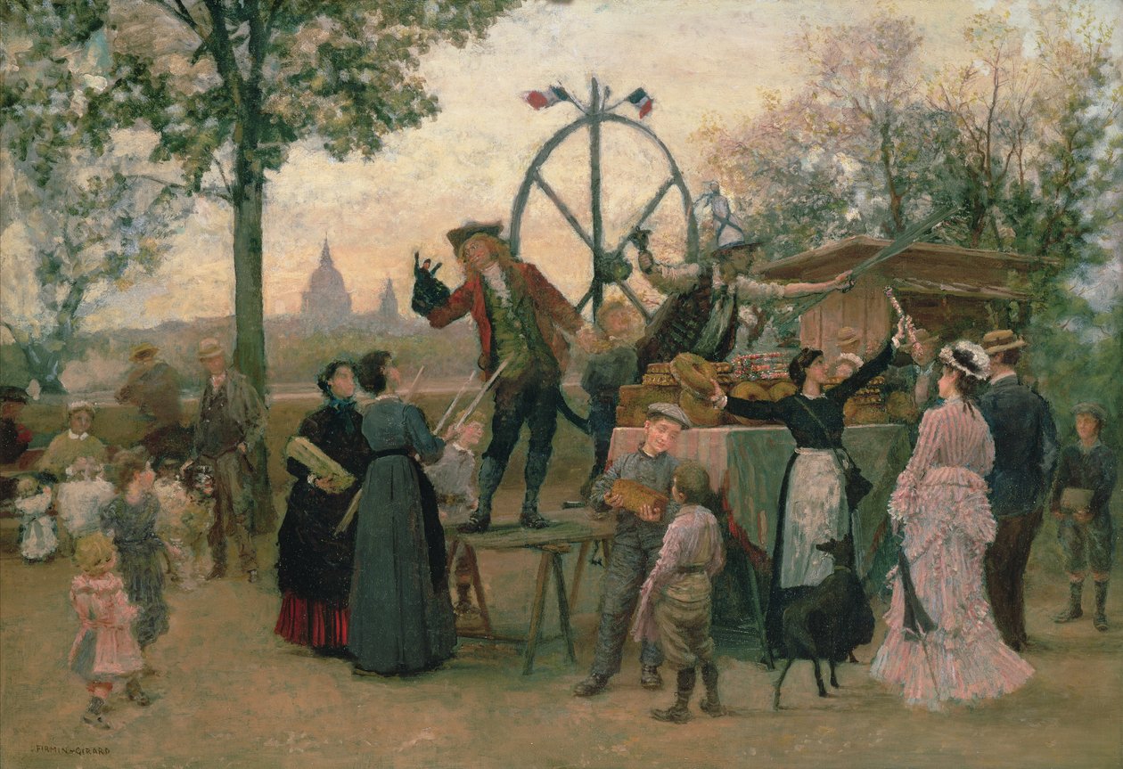 Sokak Oyuncuları by Marie Francois Firmin Girard