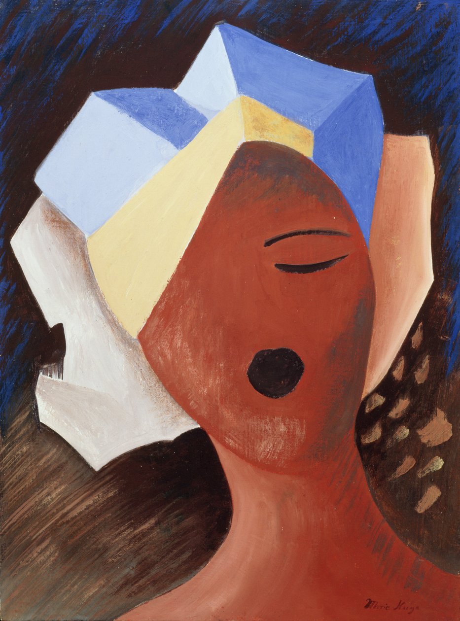 Zoe Chante I, 1993 (ahşap üzerine tempera) by Marie Hugo