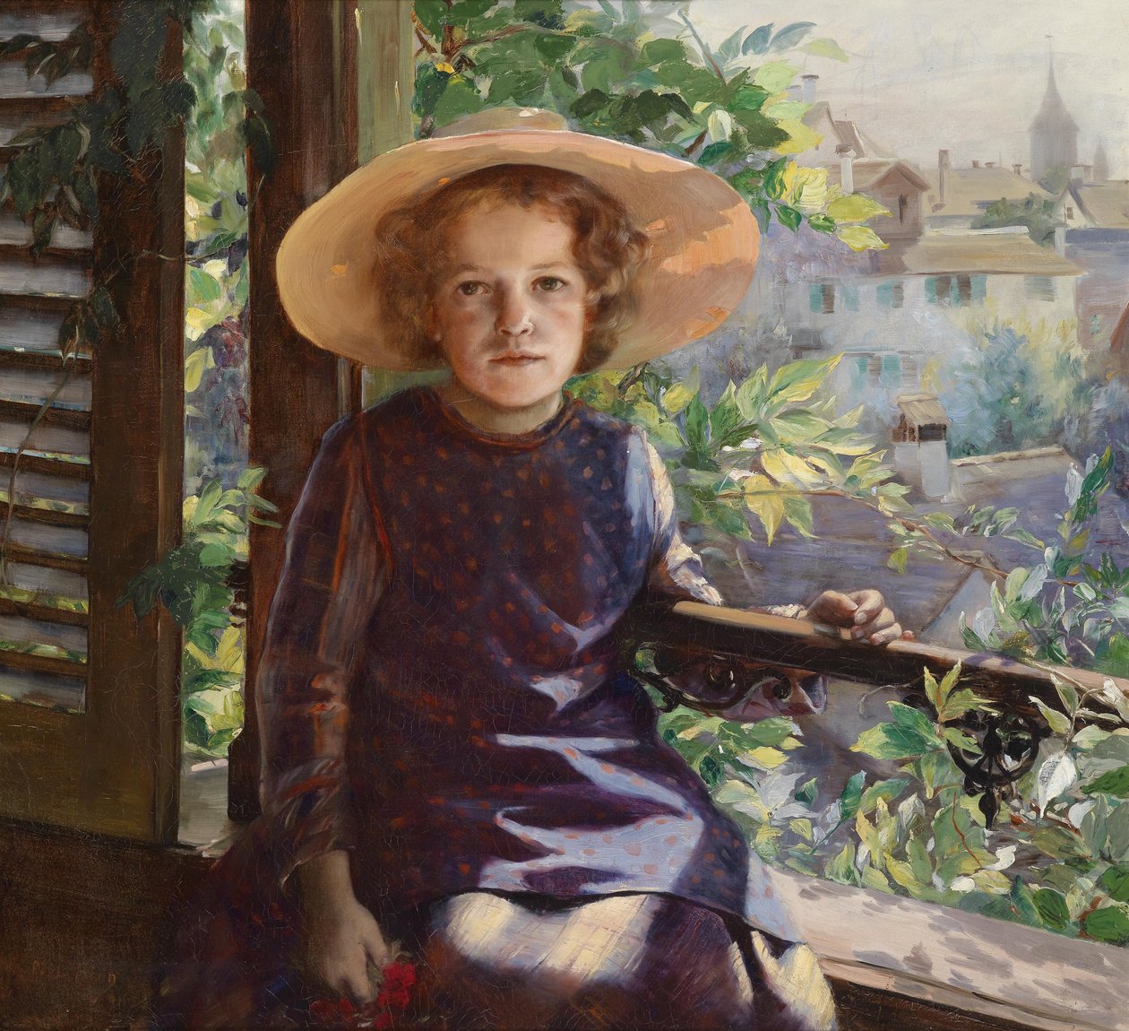 balkondaki kız by Marie Louise Bion