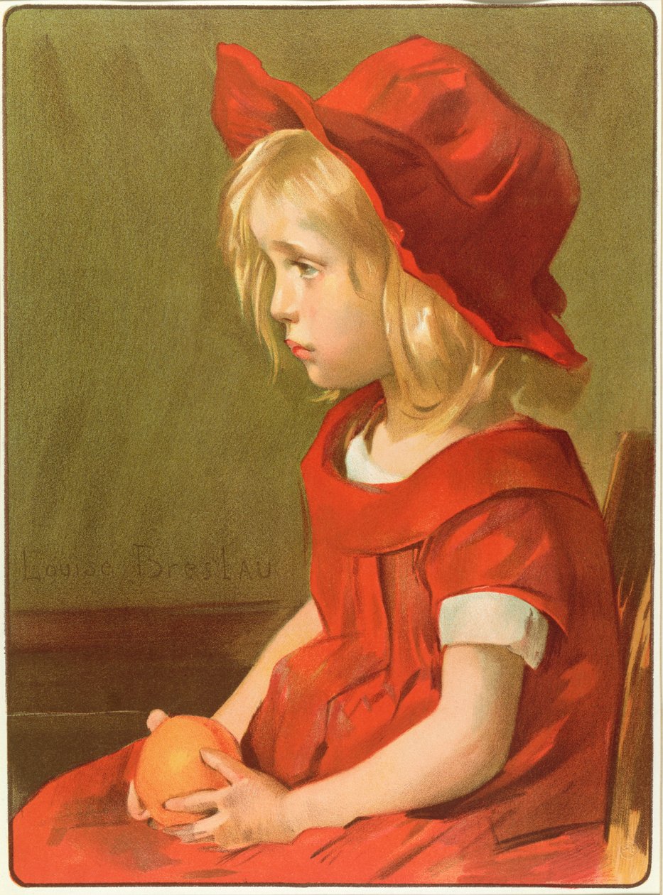 turuncu kız by Marie Louise Catherine Breslau