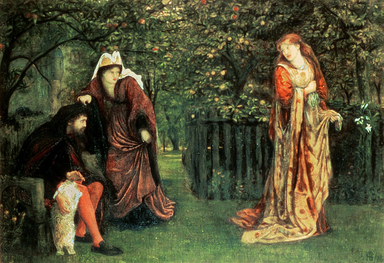 Sir Tristram ve La Belle Iseult by Marie Spartali Stillman