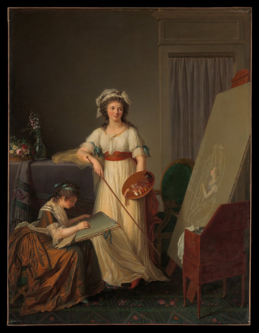 Bir Ressamın Atölyesi veya Bir Ressamın Atölyesi by Marie Victoire Lemoine