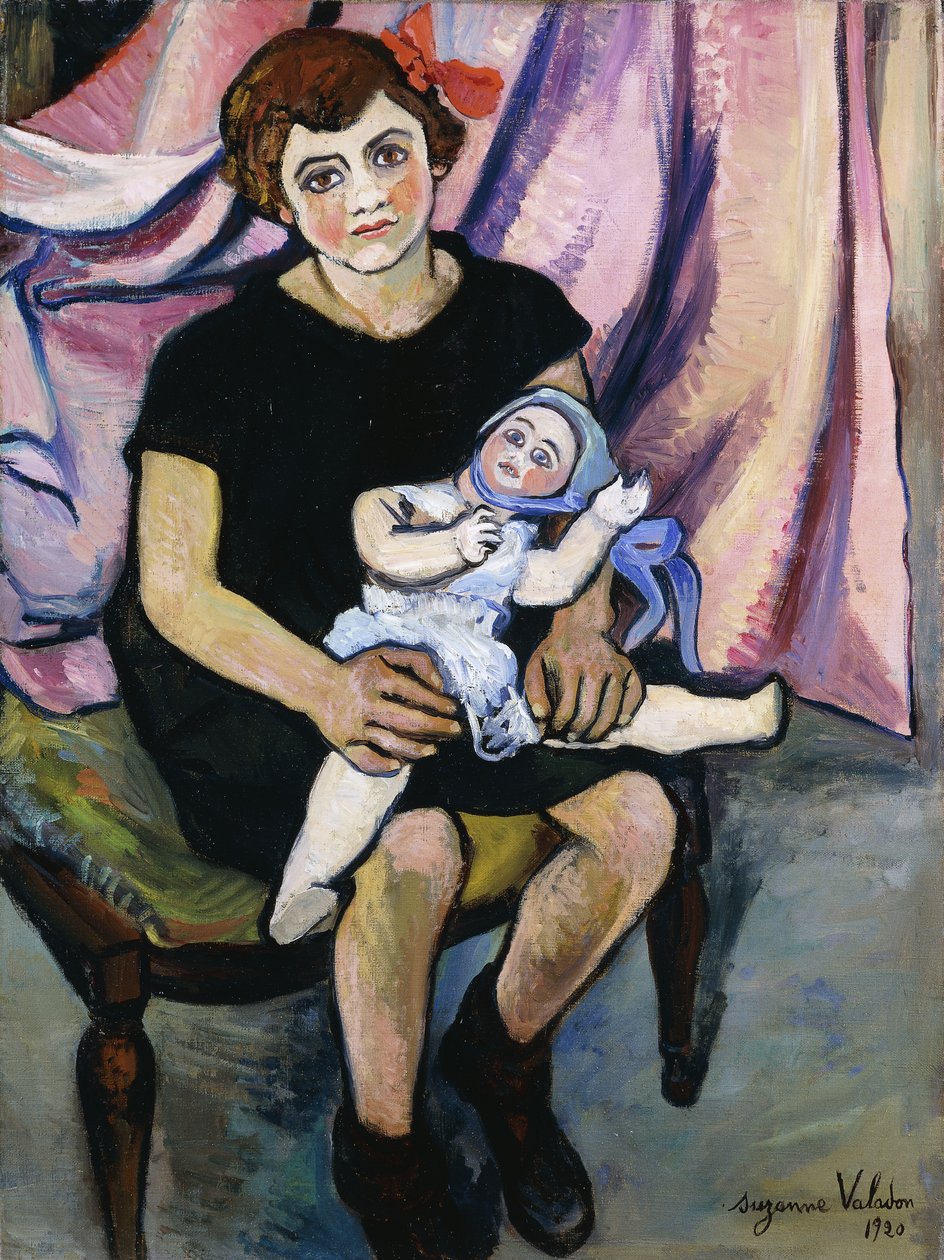 Oyuncak Bebekli Kız; Fileto a la Poupee, 1920 by Marie Clementine Valadon
