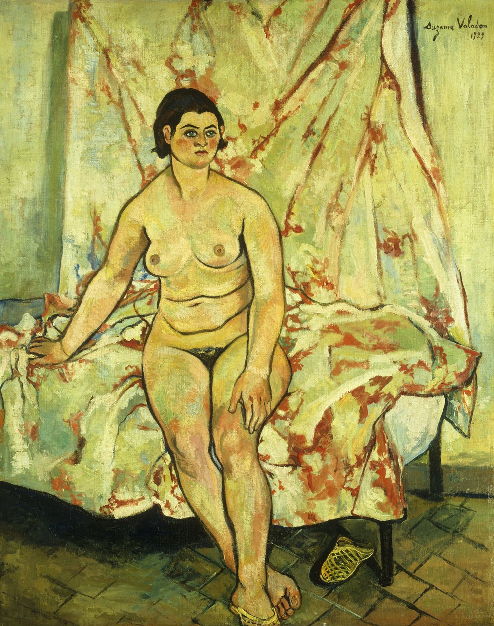 Çıplak Bir Yatağın Kenarına Oturmuş; Yatağın Kenarında Oturan Çıplak, 1929 by Marie Clementine Valadon
