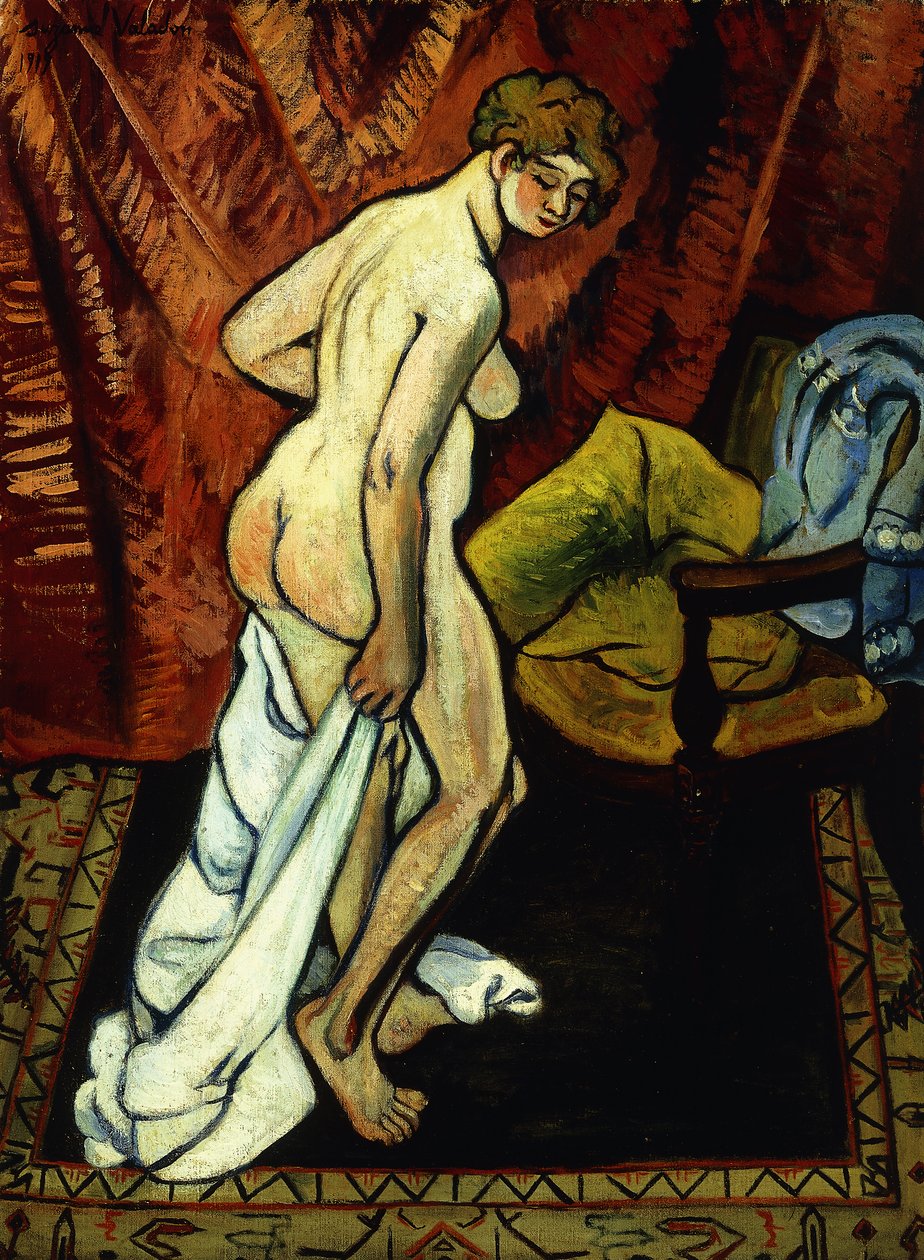 Havlu ile Çıplak Ayakta; Nu Debout Sa Drapant, 1919 by Marie Clementine Valadon