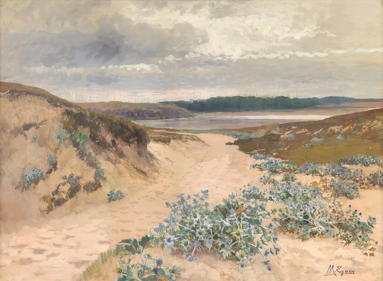 Brittany'deki kumul manzarası by Marie Egner