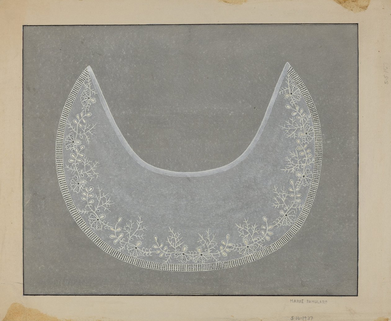 İşlemeli Yaka, c. 1936. by Marie Famularo