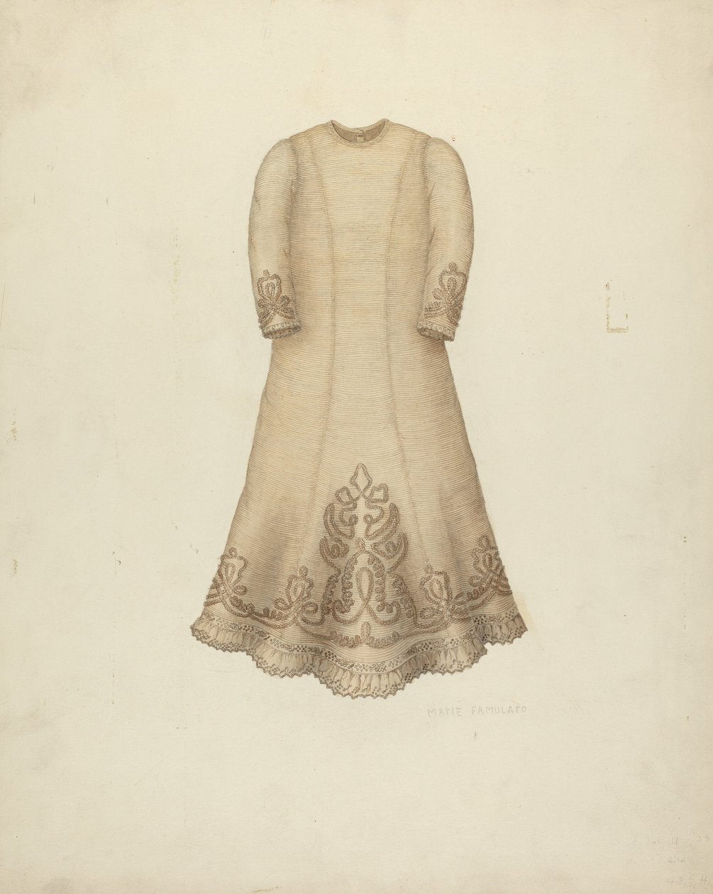 Bebek Elbisesi, c. 1938. by Marie Famularo