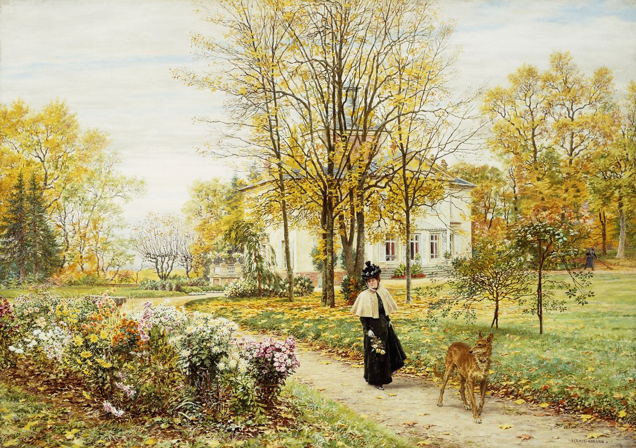 Bir Sonbahar Gününde Gezinti, by Marie Francois Firmin Girard