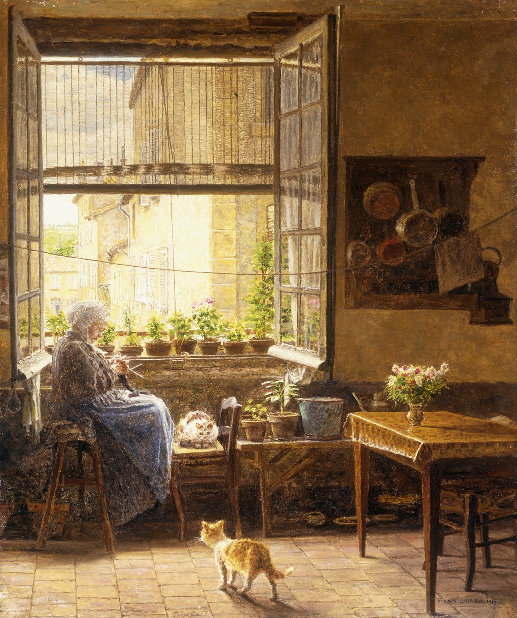 Sessiz Bir Öğleden Sonra, 1917 by Marie Francois Firmin Girard