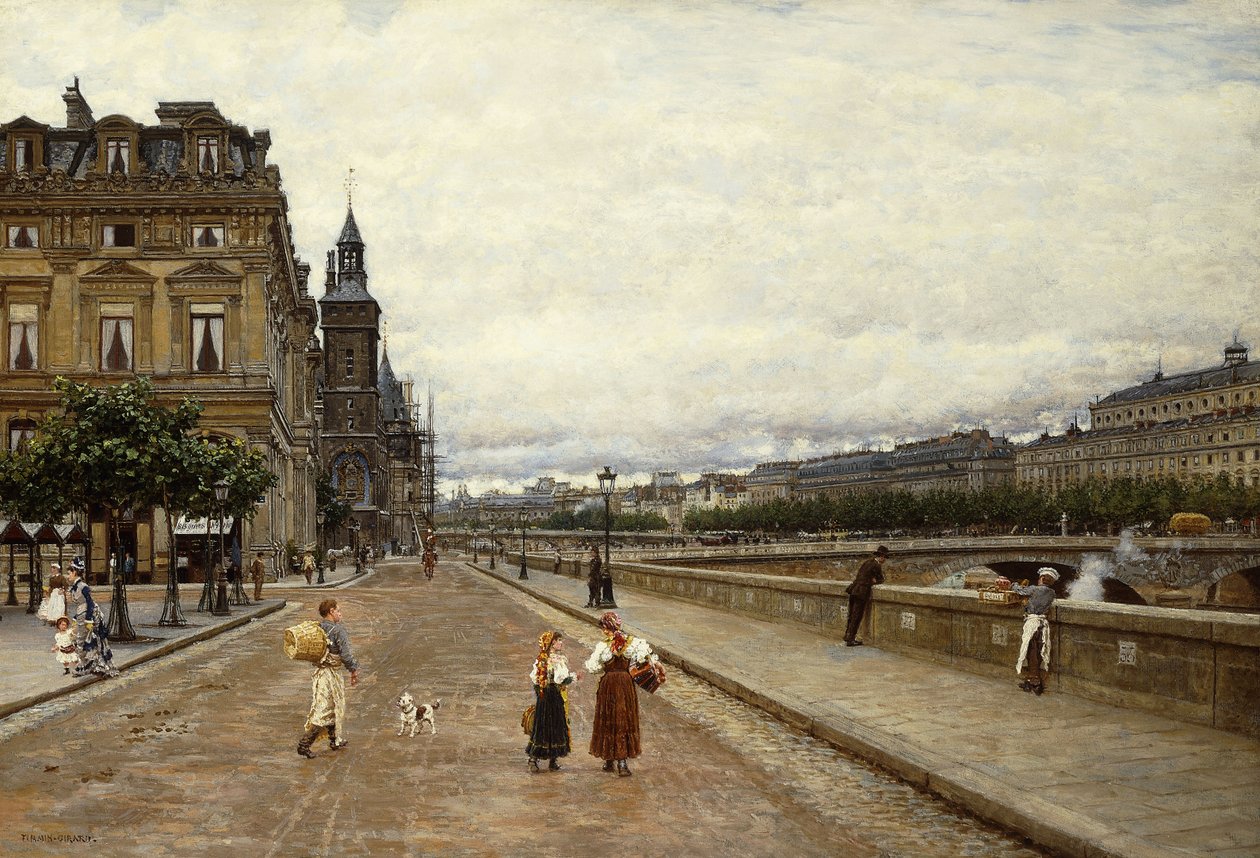 Seine Boyunca Sabah Erken, by Marie Francois Firmin Girard