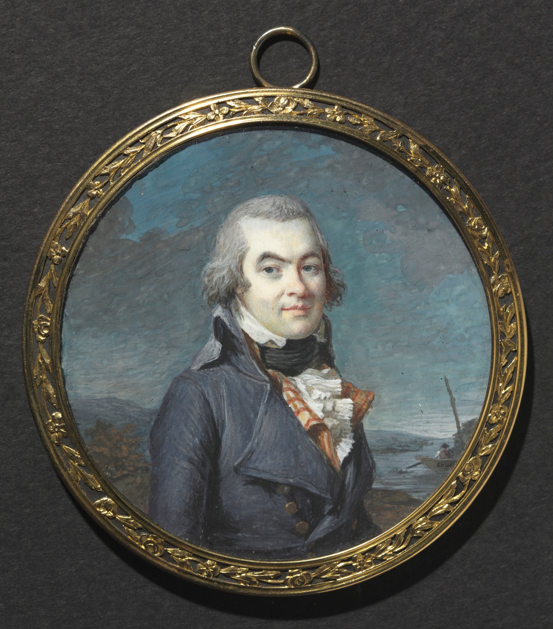 Manzaradaki Bir Adamın Portresi, c. 1795. by Marie Gabrielle Capet